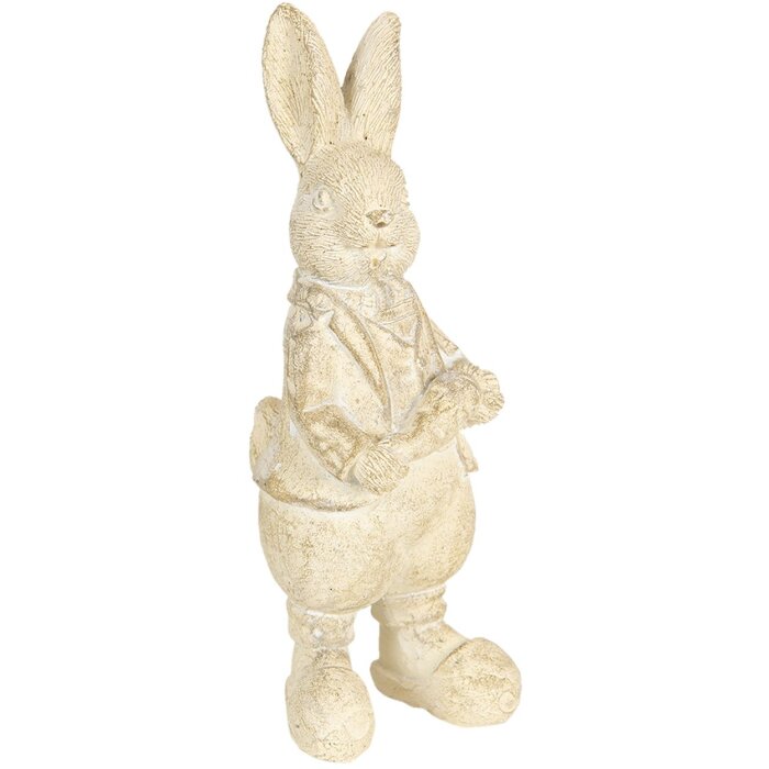 Decoración conejo 6x6x13 cm blanco 6PR3096W