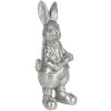Decoración Conejo 6x6x13 cm plata 6PR3096ZI