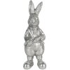 Decoración Conejo 6x6x13 cm plata 6PR3096ZI