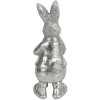 Decoración Conejo 6x6x13 cm plata 6PR3096ZI