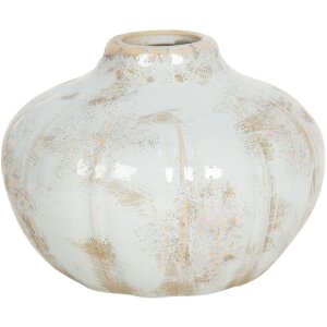 Jarrón Ø 14x11 cm blanco 6CE1203