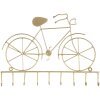 Clayre & Eef 6Y1385GO Llavero 32x23 cm Bicicleta de metal dorado