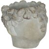 Maceta 16x15x13 cm gris 6TE0314