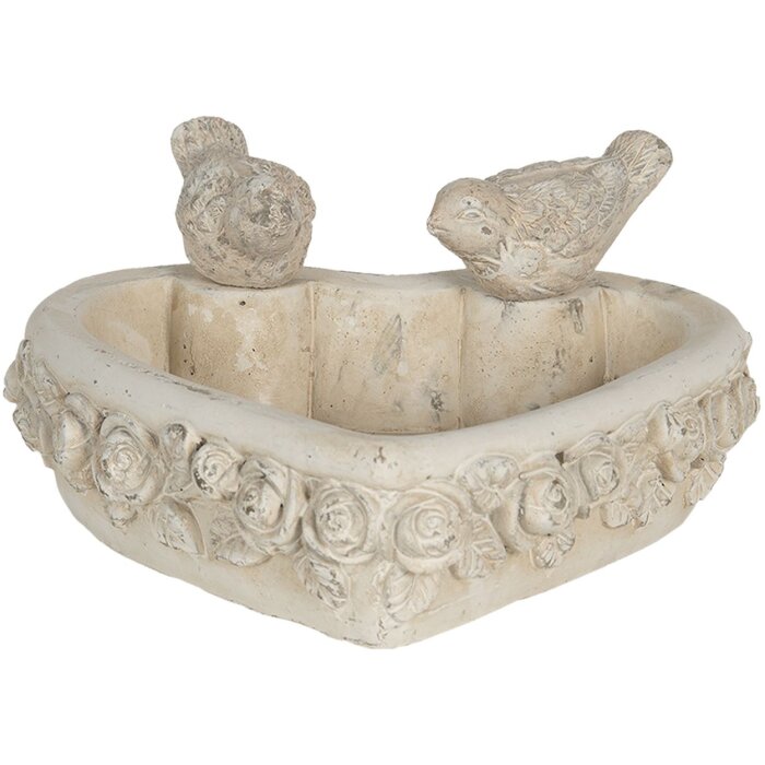 Comedero para pájaros 24x24x11 cm gris 6TE0353
