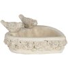 Comedero para pájaros 24x24x11 cm gris 6TE0353