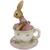 Decoración Conejo 8x8x11 cm multicolor 6PR3327