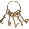 Llavero decorativo 10x5x20 cm dorado 6Y2276GO