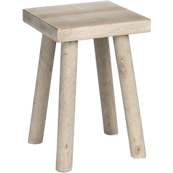Mesa jardinera 18x18x26 cm marrón 6H1953