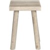 Mesa jardinera 18x18x26 cm marrón 6H1953