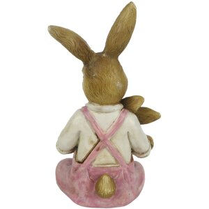 Decoración Conejo 6x6x15 cm rosa 6PR3263