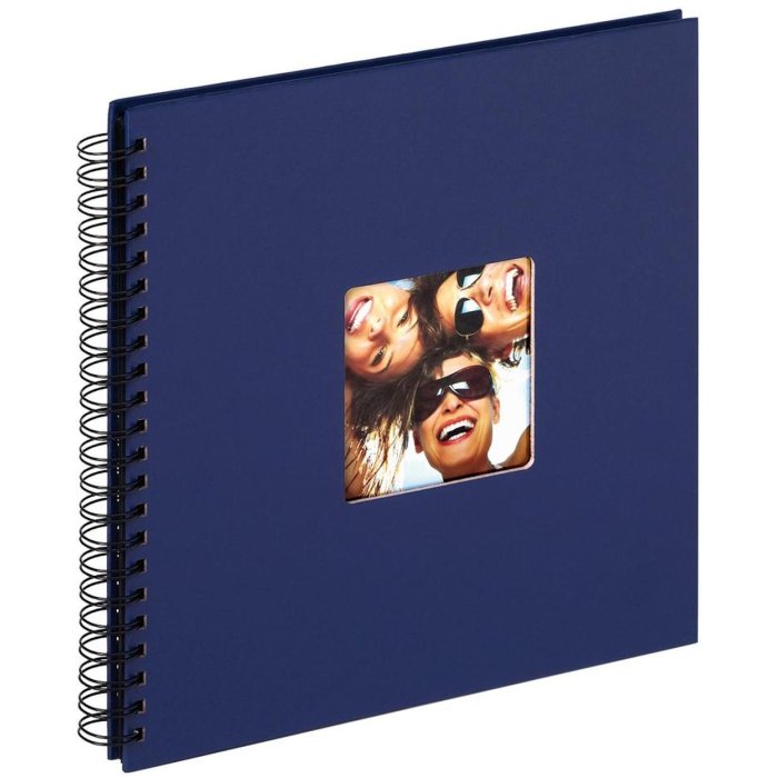 Walther Álbum espiral Fun azul 30x30 cm 50 páginas negras