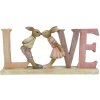 Decoración Conejo 19x3x9 cm rosa 6PR3289