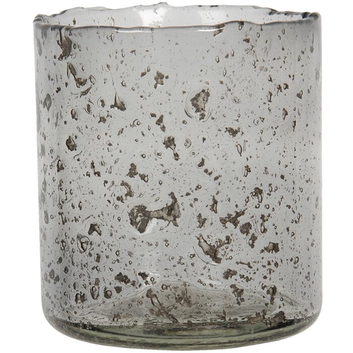 Portacandelitas - Portavelas Ø 10x12 cm gris 6GL2993