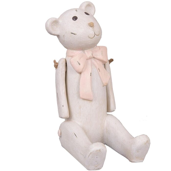 Oso 14x9x18 cm blanco 6PR0108