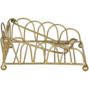 Servilletero 20x20x9 cm dorado 60057GO
