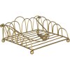 Servilletero 20x20x9 cm dorado 60057GO