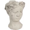 Maceta 18x17x25 cm gris 6TE0307