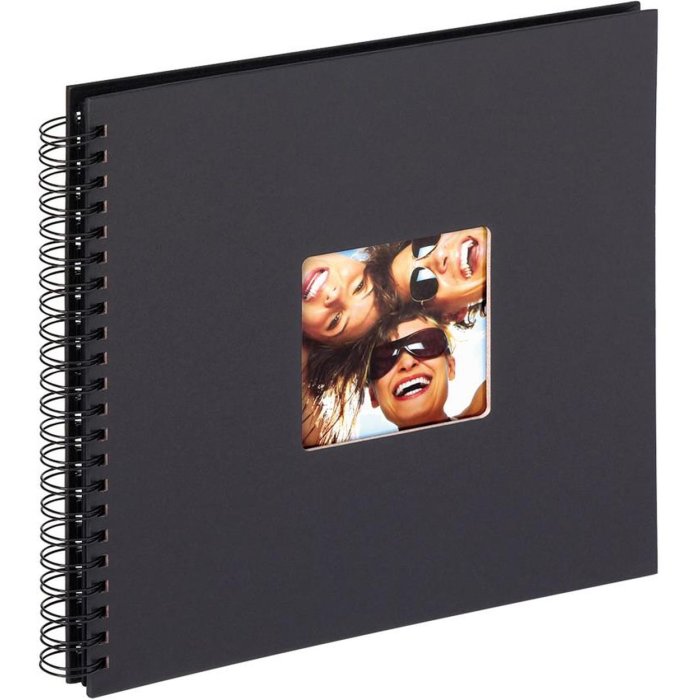 Walther Álbum espiral Fun negro 30x30 cm 50 páginas negras