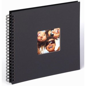 Walther Álbum espiral Fun negro 30x30 cm 50 páginas negras