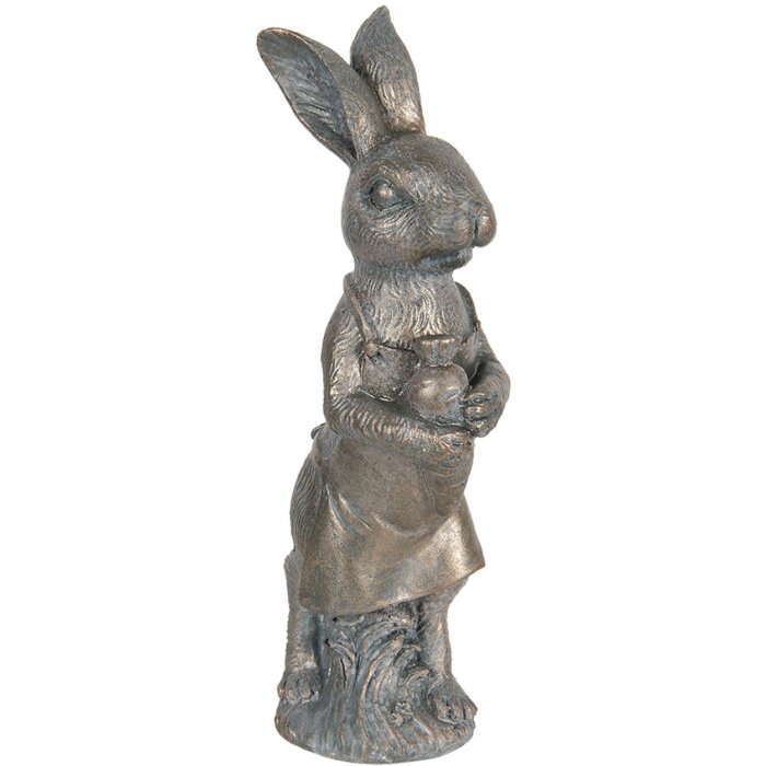 Decoración Conejo 10x6x21 cm marrón 6PR3088CH