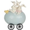 Decoración Animales en un carro 10x7x13 cm multicolor 6PR3194