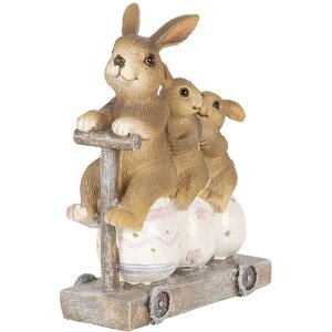 Decoración Conejo 11x4x12 cm multicolor 6PR3251