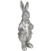 Decoración Conejo 12x11x22 cm plata 6PR3094ZI