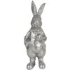 Decoración Conejo 12x11x22 cm plata 6PR3094ZI