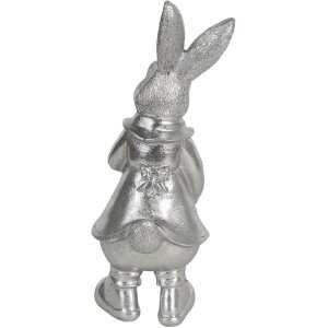 Clayre & Eef 6PR3095ZI Accesorios para el hogar Conejo 22 cm Plateado