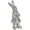 Clayre & Eef 6PR3095ZI Accesorios para el hogar Conejo 22 cm Plateado