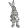 Clayre & Eef 6PR3095ZI Accesorios para el hogar Conejo 22 cm Plateado