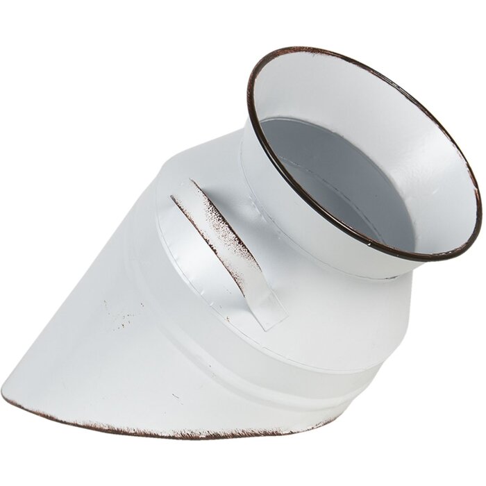 Decoración Lata de leche Ø 17x30 cm blanco 6Y3726W