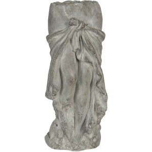 Maceta 13x13x29 cm gris 6TE0326S