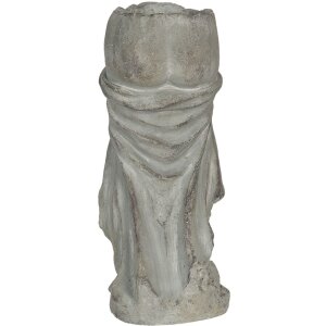 Maceta 13x13x29 cm gris 6TE0326S