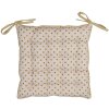Cojín para silla con espuma 40x40 cm beige LEL29