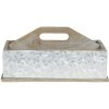 Contenedor con compartimentos 28x13x18 cm marrón 6H1968