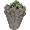 Maceta Ø 23x25 cm gris 6TE0357