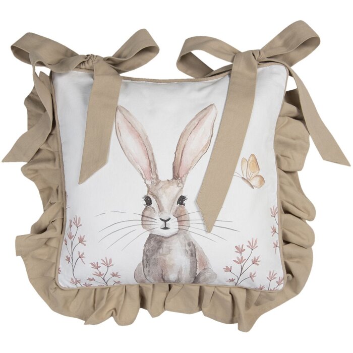 Funda de cojín para silla 40x40 cm beige REB25