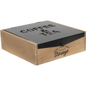 Clayre & Eef 6H1931 Caja de té rectangular de...