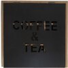 Clayre & Eef 6H1931 Caja de té rectangular de madera marrón 24x25x8 cm
