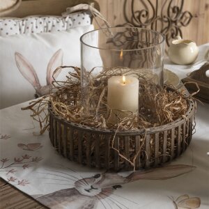 Mantel 100x100 cm beige REB01