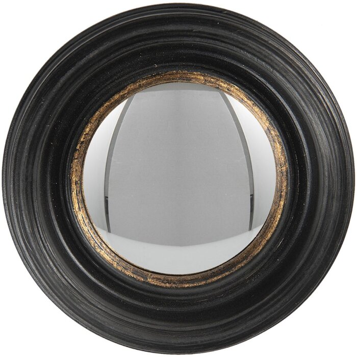 Espejo Ø 16x4 cm negro 62S204