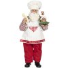 Decoración Papá Noel 13x10x28 cm multicolor 64648