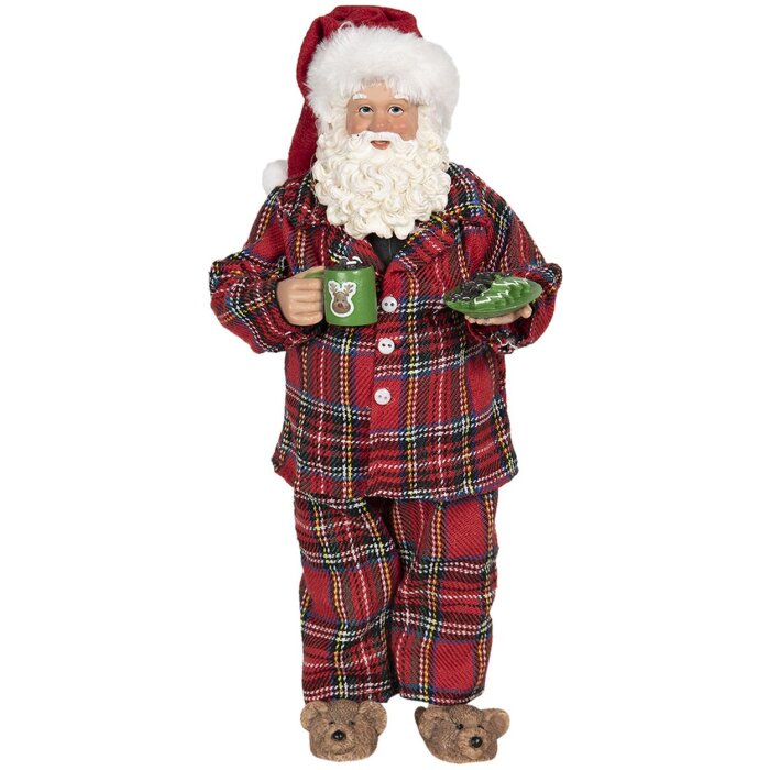 Decoración Papá Noel 14x10x28 cm multicolor 64650