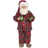 Decoración Papá Noel 14x10x28 cm multicolor 64650