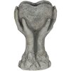 Maceta 19x13x34 cm gris 6TE0318L