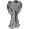 Maceta 19x13x34 cm gris 6TE0318L