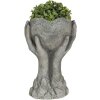 Maceta 19x13x34 cm gris 6TE0318L