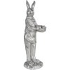 Decoración Conejo 13x11x33 cm plata 6PR3092ZI
