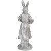 Decoración Conejo 13x12x34 cm plata 6PR3093ZI